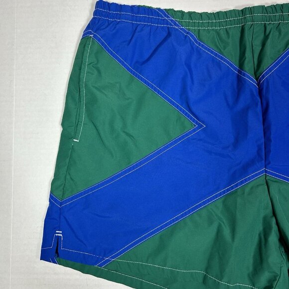 Rare Vintage 90s Polo Ralph Lauren Mens Swim Trunks Anchor X Spell Out Nylon M - Picture 3 of 6